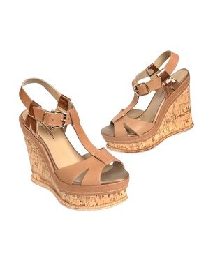 Domenico Vacca Cork Wedge Sandals size 39 / US 8.5 - quiet Italian luxury